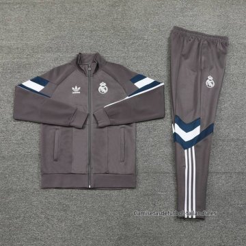 Chandal de Chaqueta del Real Madrid 2024-2025 Gris