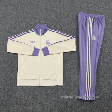 Chandal de Chaqueta del Real Madrid 2024-2025 Amarillo