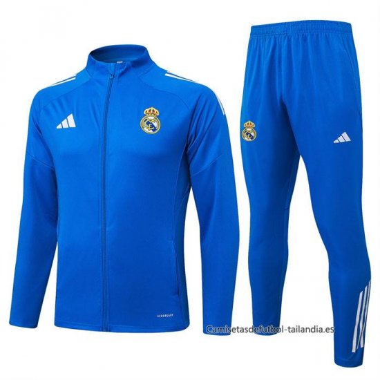 Chandal de Chaqueta del Real Madrid 2025-2026 Azul Claro - Haga un click en la imagen para cerrar