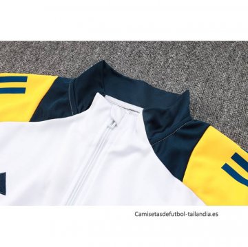 Chandal de Chaqueta del Real Madrid Nino 2024-2025 Blanco