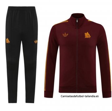 Chandal de Chaqueta del Roma 2023-2024 Rojo Chandal de Chaqueta del Roma 2023-2024 Rojo