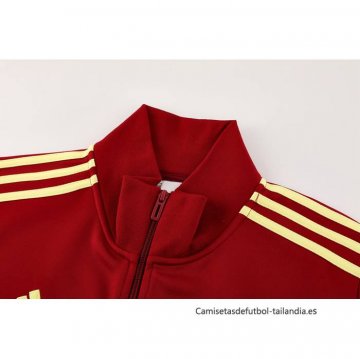 Chandal de Chaqueta del Roma 2024-2025 Rojo Azul