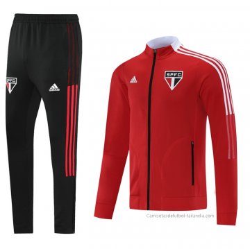 Chandal de Chaqueta del Sao Paulo 2021-2022 Rojo