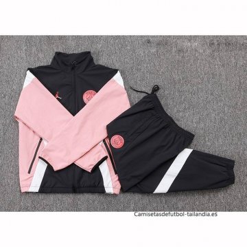Chandal de Rompevientos del Paris Saint-Germain 2025-2026 Negro Rosa
