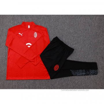 Chandal de Sudadera del AC Milan 2023-2024 Rojo
