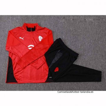Chandal de Sudadera del AC Milan 2025-2026 Rojo