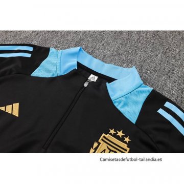 Chandal de Sudadera del Argentina Nino 2024-2025 Negro