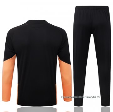 Chandal de Sudadera del Arsenal 2026-2027 Negro Naranja