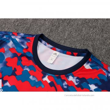 Chandal de Sudadera del Bayern Munich 2021 Azul y Rojo