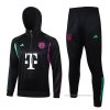Chandal de Sudadera del Bayern Munich 2023-2024 Negro y Blanco Chandal de Sudadera del Bayern Munich 2023-2024 Negro y Blanco