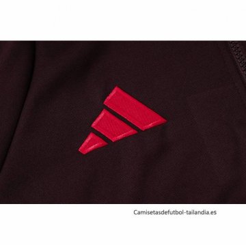 Chandal de Sudadera del Bayern Munich Nino 2024-2025 Rojo Oscuro