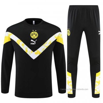 Chandal de Sudadera del Borussia Dortmund 2022 Negro Chandal de Sudadera del Borussia Dortmund 2022 Negro