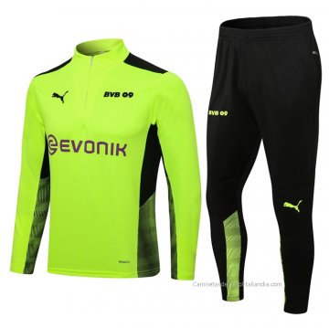 Chandal de Sudadera del Borussia Dortmund 2021-2022 Verde Chandal de Sudadera del Borussia Dortmund 2021-2022 Verde