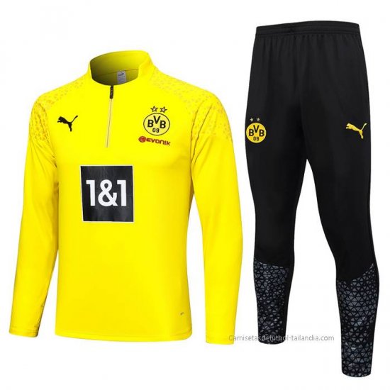 Chandal de Sudadera del Borussia Dortmund 2023-2024 Amarillo - Haga un click en la imagen para cerrar