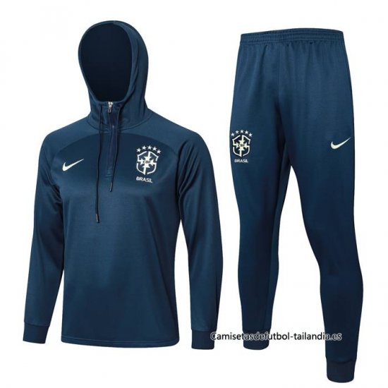 Chandal de Sudadera del Brasil 2023-2024 Azul - Haga un click en la imagen para cerrar
