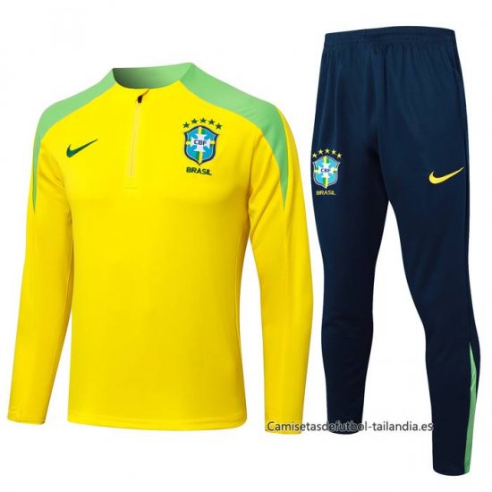 Chandal de Sudadera del Brasil 2024-2025 Amarillo - Haga un click en la imagen para cerrar