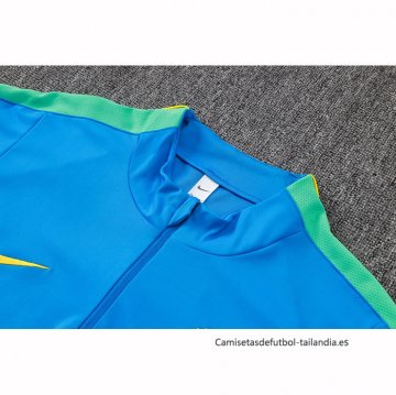 Chandal de Sudadera del Brasil Nino 2026-2027 Azul