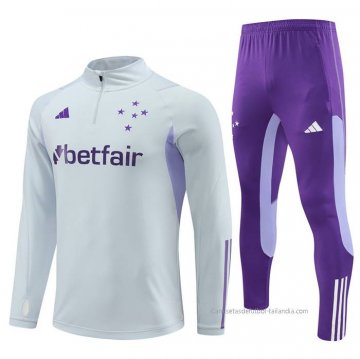 Chandal de Sudadera del Cruzeiro 2023-2024 Gris Chandal de Sudadera del Cruzeiro 2023-2024 Gris
