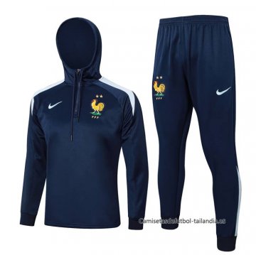 Chandal de Sudadera del Francia 2024-2025 Azul Oscuro Chandal de Sudadera del Francia 2024-2025 Azul Oscuro