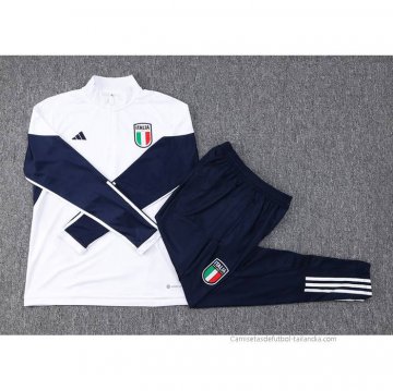 Chandal de Sudadera del Italia 2023-2024 Blanco