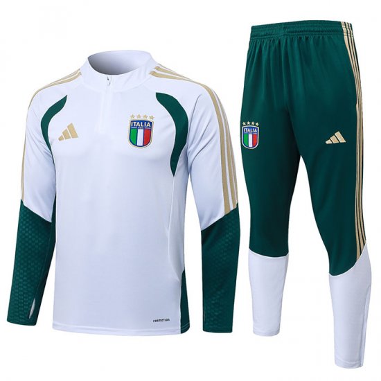 Chandal de Sudadera del Italia Nino 2025-2026 Blanco - Haga un click en la imagen para cerrar