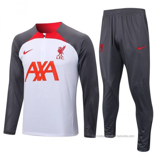 Chandal de Sudadera del Liverpool 2022-2023 Blanco - Haga un click en la imagen para cerrar