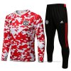 Chandal de Sudadera del Manchester United 2021 Rojo y Blanco Chandal de Sudadera del Manchester United 2021 Rojo y Blanco