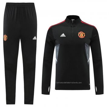 Chandal de Sudadera del Manchester United 2022-2023 Negro Chandal de Sudadera del Manchester United 2022-2023 Negro