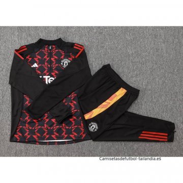 Chandal de Sudadera del Manchester United 2024-2025 Rojo