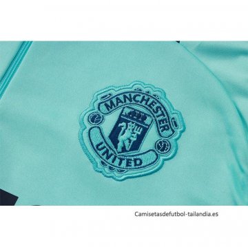 Chandal de Sudadera del Manchester United Nino 2024-2025 Verde