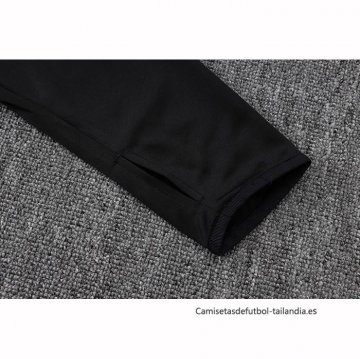 Chandal de Sudadera del Manchester United Nino 2025-2026 Negro Amarillo
