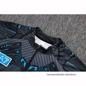 Chandal de Sudadera del Napoli Nino 2025-2026 Negro
