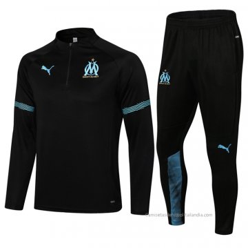 Chandal de Sudadera del Olympique Marsella 2021-2022 Negro Chandal de Sudadera del Olympique Marsella 2021-2022 Negro