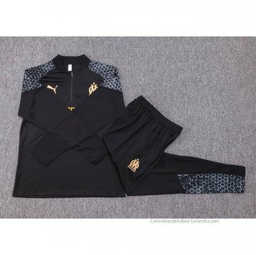 Chandal de Sudadera del Olympique Marsella 2023-2024 Negro