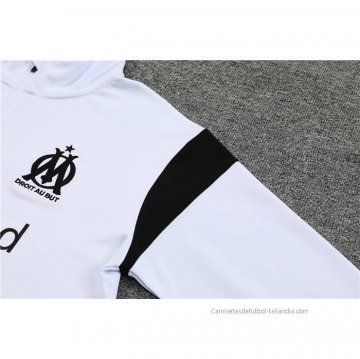 Chandal de Sudadera del Olympique Marsella Nino 2023-2024 Blanco
