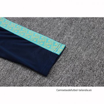 Chandal de Sudadera del Olympique Marsella Nino 2025-2026 Azul Verde