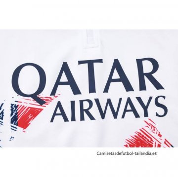 Chandal de Sudadera del Paris Saint-Germain 2024-2025 Blanco