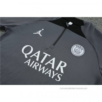 Chandal de Sudadera del Paris Saint-Germain Jordan 2023-2024 Gris