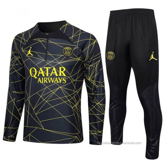 Chandal de Sudadera del Paris Saint-Germain Jordan Nino 2023-2024 Negro - Haga un click en la imagen para cerrar
