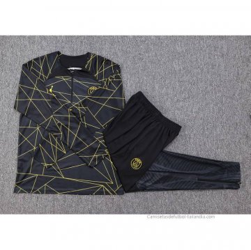 Chandal de Sudadera del Paris Saint-Germain Jordan Nino 2023-2024 Negro