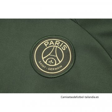 Chandal de Sudadera del Paris Saint-Germain Jordan Nino 2023-2024 Verde