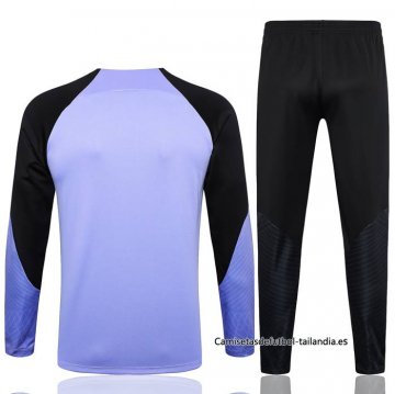 Chandal de Sudadera del Paris Saint-Germain Nino 2023-2024 Violeta Claro