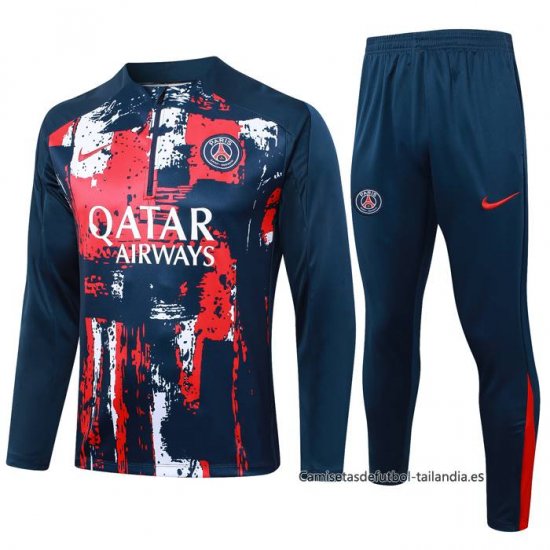 Chandal de Sudadera del Paris Saint-Germain Nino 2024-2025 Azul - Haga un click en la imagen para cerrar