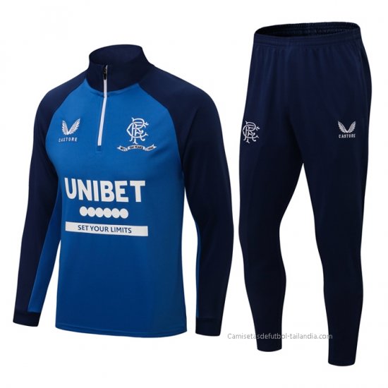 Chandal de Sudadera del Rangers 2021-2022 Azul - Haga un click en la imagen para cerrar