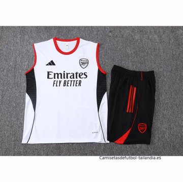 Chandal del AC Milan Sin Mangas 2025-2026 Blanco