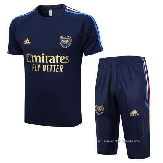 Chandal del Arsenal Manga Corta 2023-2024 Azul - Pantalon Corto - Haga un click en la imagen para cerrar