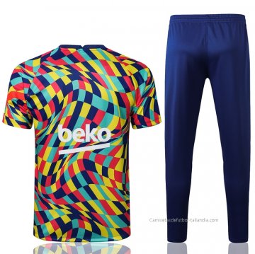 Chandal del Barcelona Manga Corta 2021-2022 Amarillo