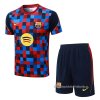 Chandal del Barcelona Manga Corta 2026-2027 Azul Rojo - Pantalon Corto Chandal del Barcelona Manga Corta 2026-2027 Azul Rojo - Pantalon Corto
