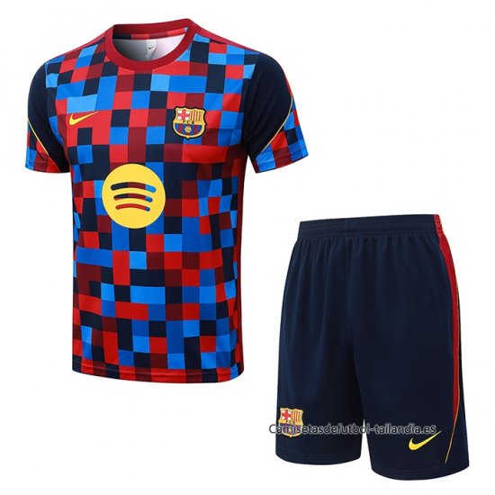 Chandal del Barcelona Manga Corta 2026-2027 Azul Rojo - Pantalon Corto - Haga un click en la imagen para cerrar