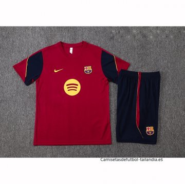 Chandal del Barcelona Manga Corta 2026-2027 Rojo - Pantalon Corto